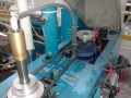 Wiertarka do szkła dwuwrzecionowa pozioma, przestrzeń robocza, zbliżenie