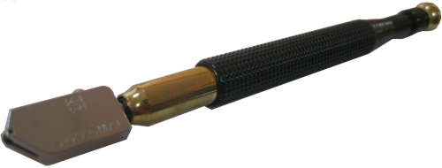 Nóż do cięcia szkła Szkłomal z szeroka główką, widok z boku