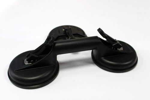 Uchwyt przyssawka aluminiowa potrójna 195 kg, widok z góry