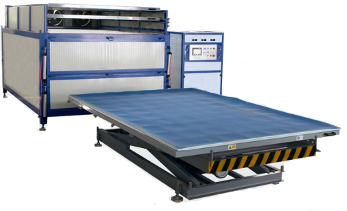Dwukomorowy cyfrowy piec do laminowania szkła