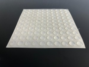 ODBOJNIK SILIKONOWY 10x3 mm  - 100 szt SAMOPRZYLEPNY PODKŁADKI  PRZEŹROCZYSTE