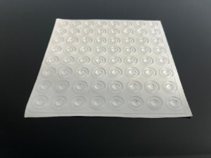 ODBOJNIK SILIKONOWY 11x3,5 mm  - 64 szt SAMOPRZYLEPNY PODKŁADKI  PRZEŹROCZYSTE 